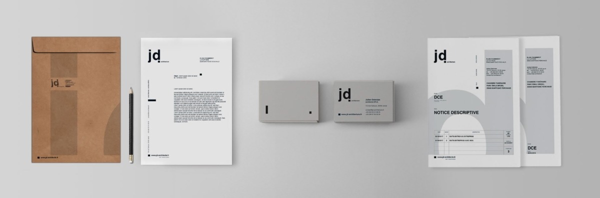 Création charte graphique de l'agence JD architecture